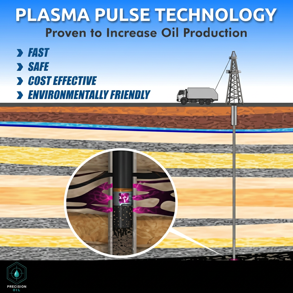 Plasma pulse technology diagram showing subsurface remediation